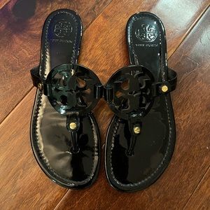 Tory Burch Black Miller Sandals size 8